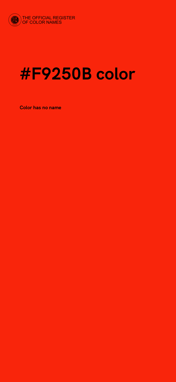 #F9250B color image