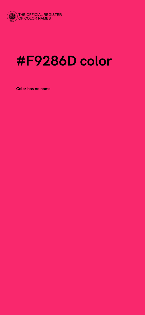 #F9286D color image