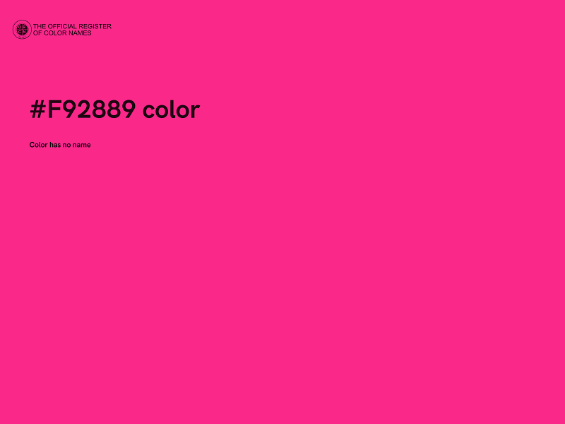 #F92889 color image