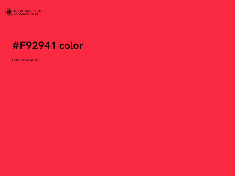 #F92941 color image