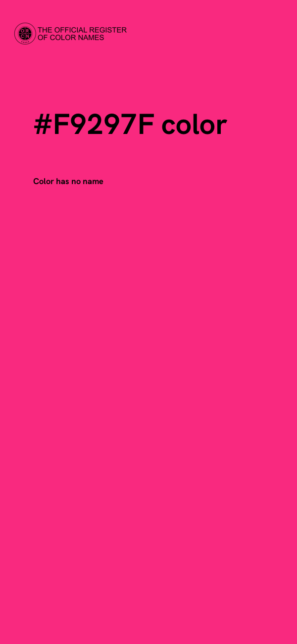 #F9297F color image