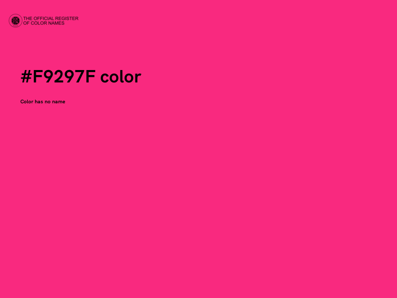 #F9297F color image