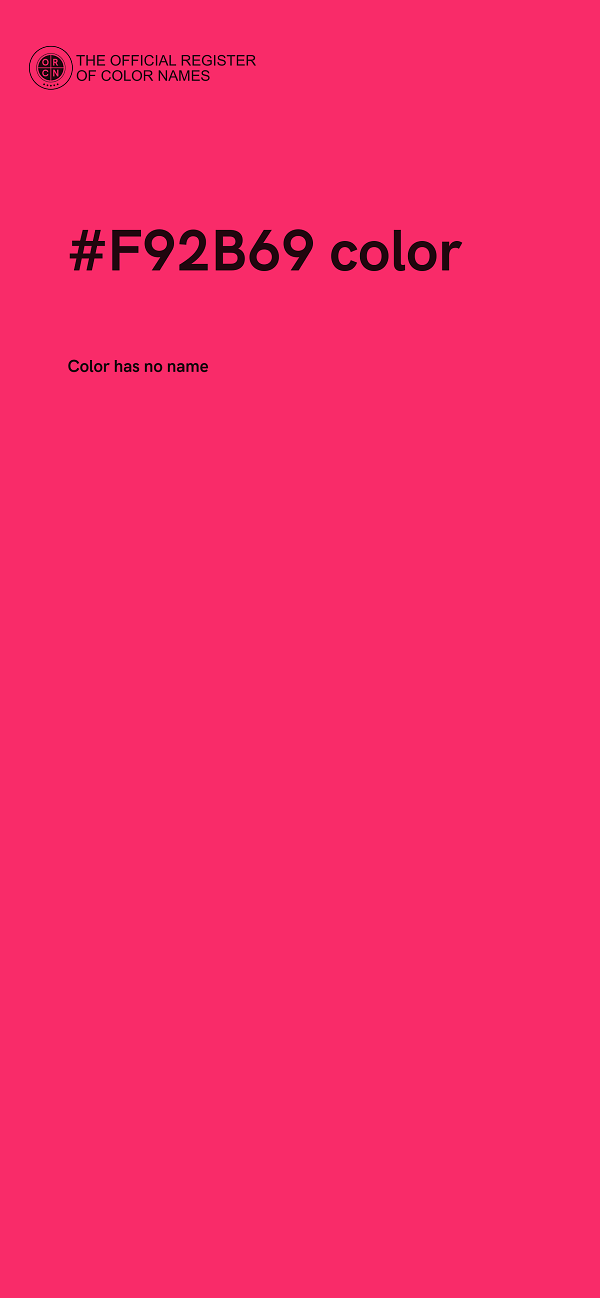 #F92B69 color image