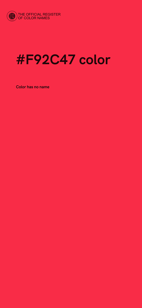 #F92C47 color image