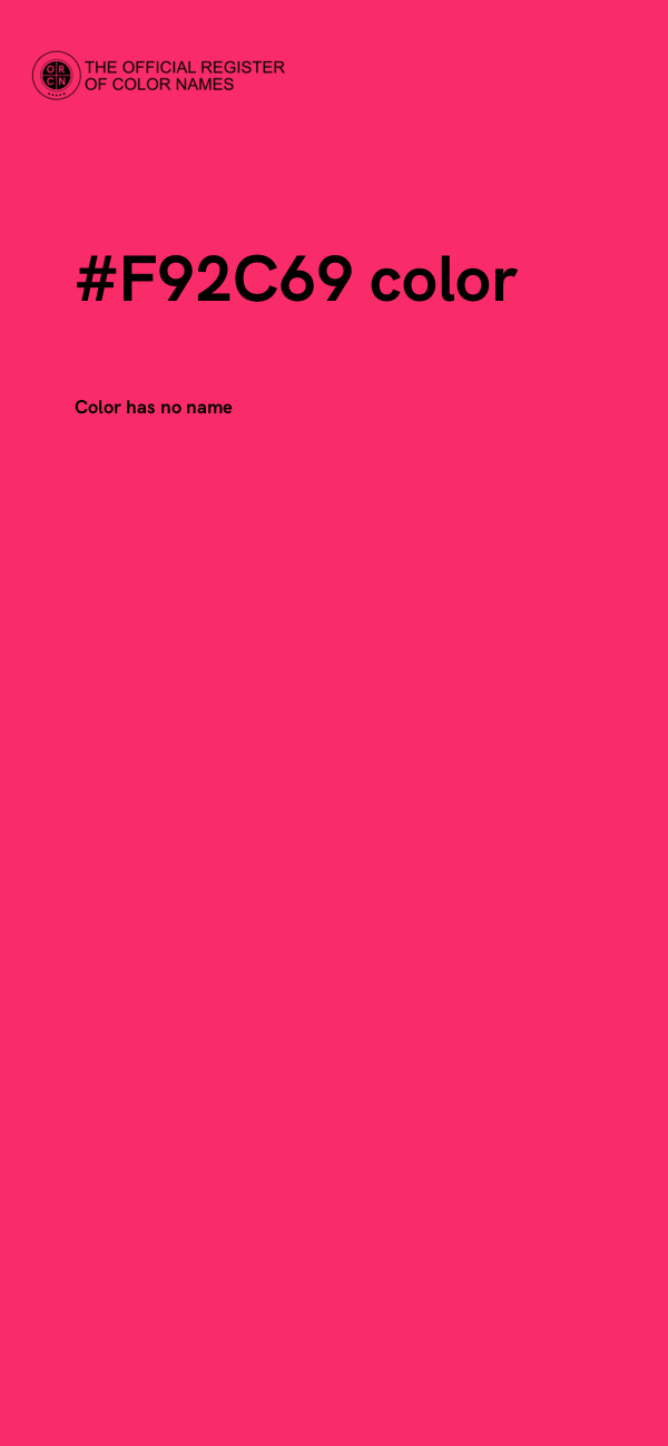 #F92C69 color image