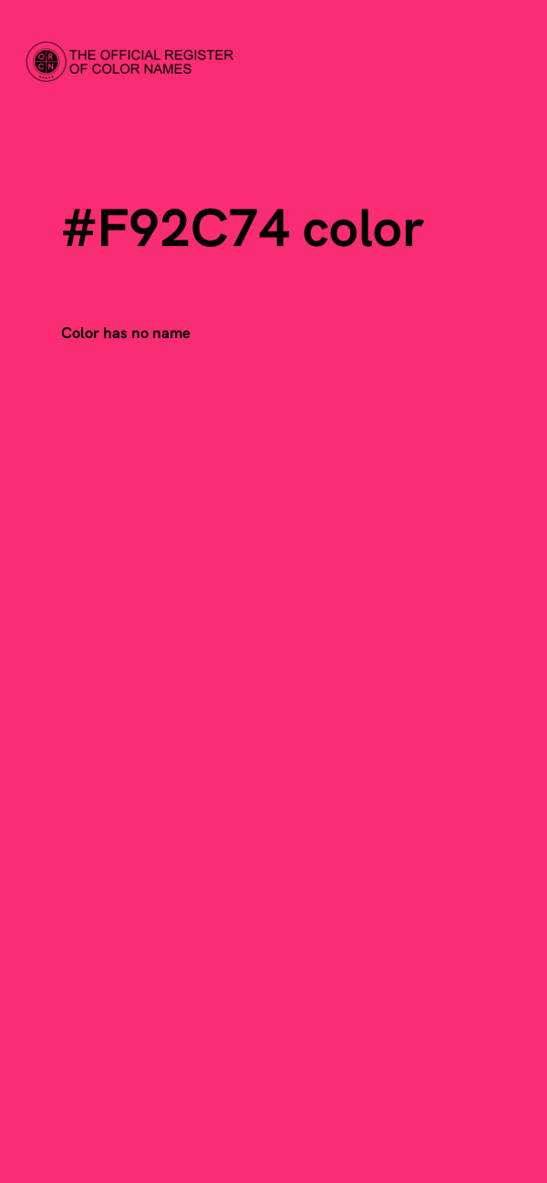 #F92C74 color image