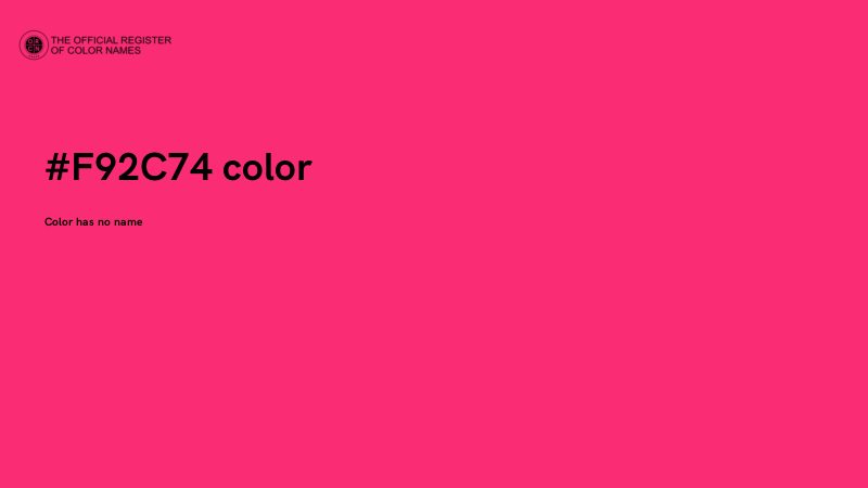 #F92C74 color image