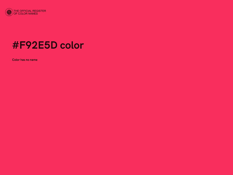 #F92E5D color image