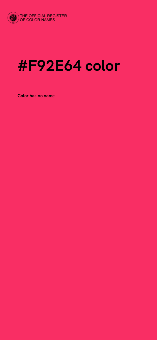 #F92E64 color image