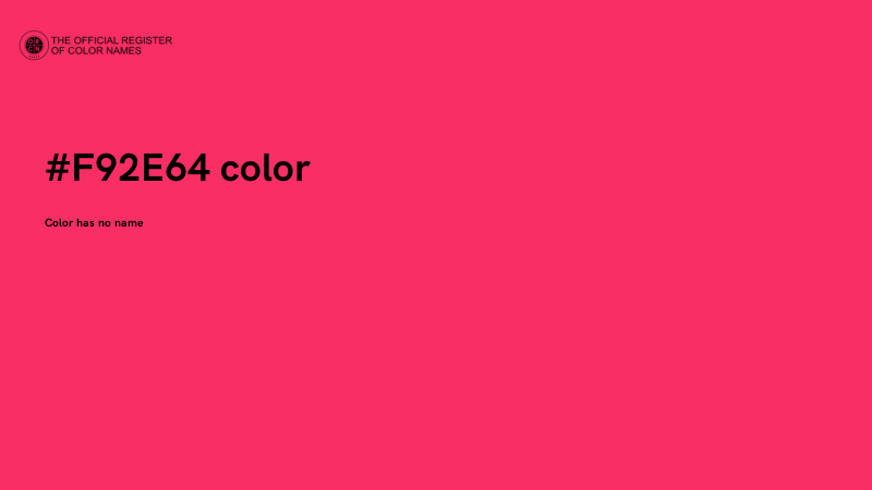 #F92E64 color image