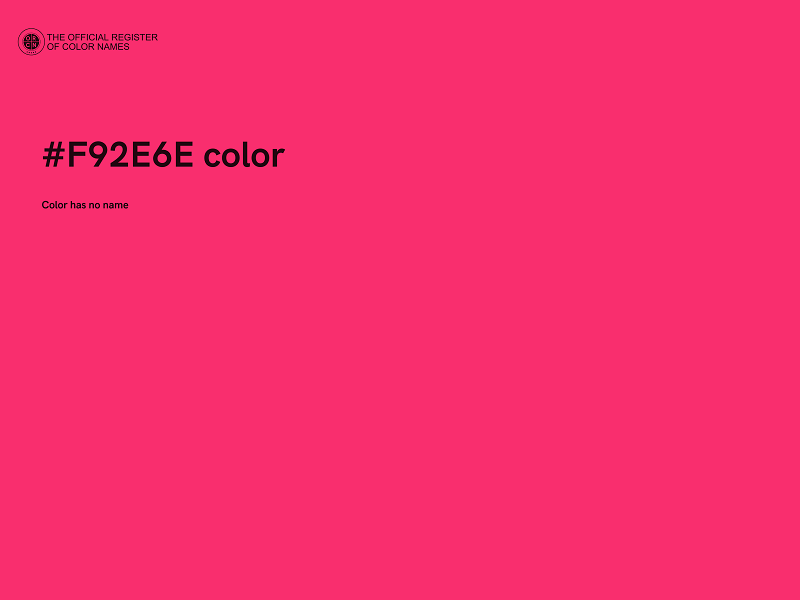 #F92E6E color image