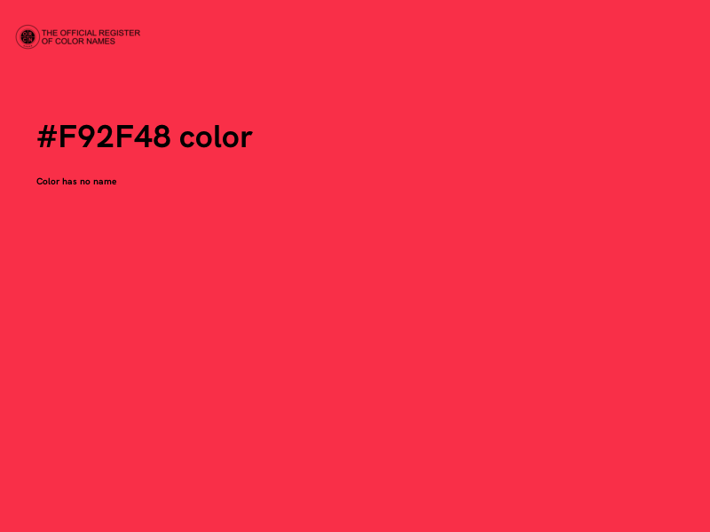 #F92F48 color image