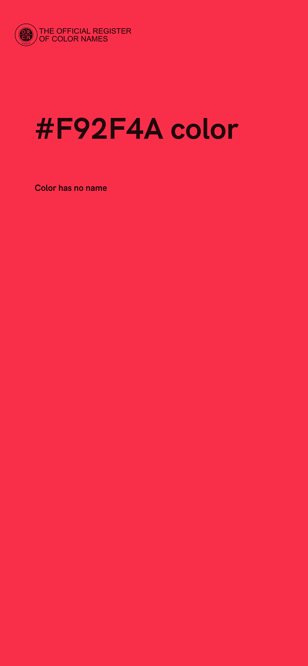 #F92F4A color image