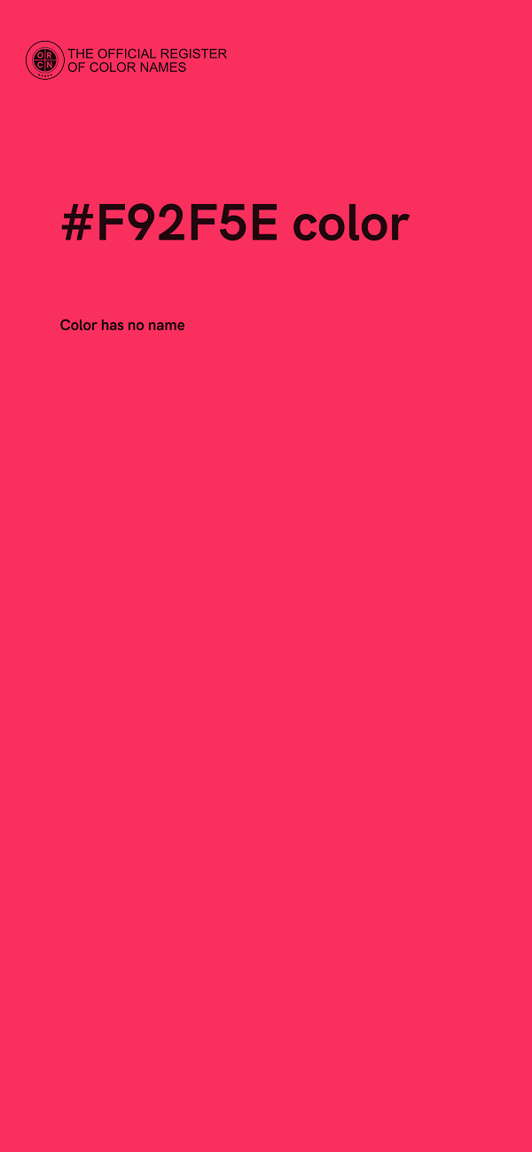 #F92F5E color image