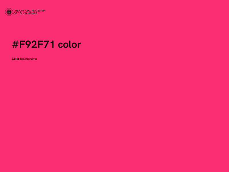 #F92F71 color image