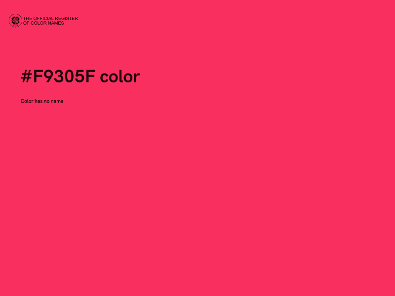 #F9305F color image