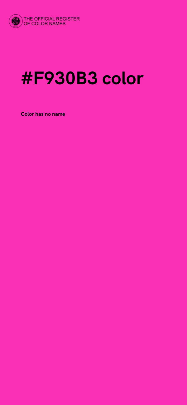 #F930B3 color image
