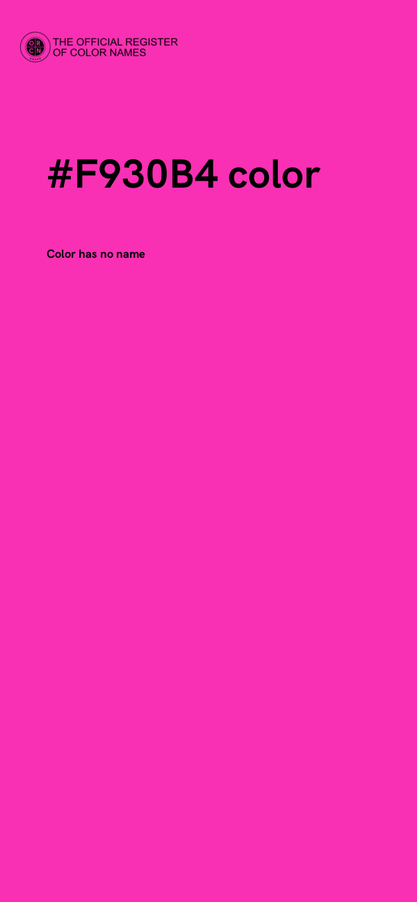 #F930B4 color image