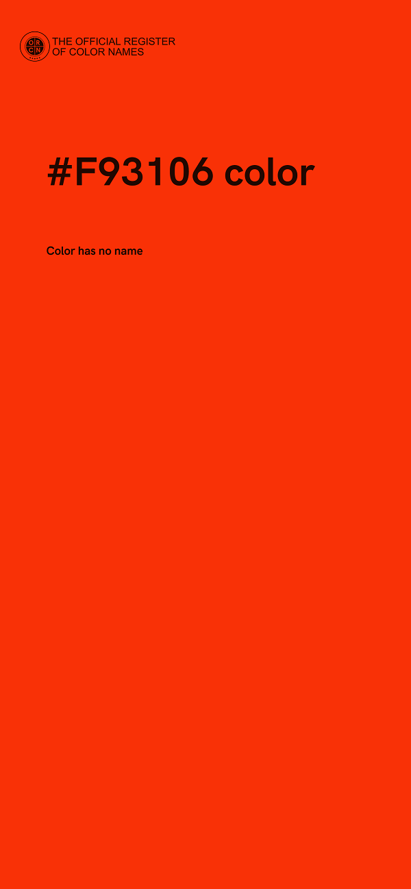 #F93106 color image