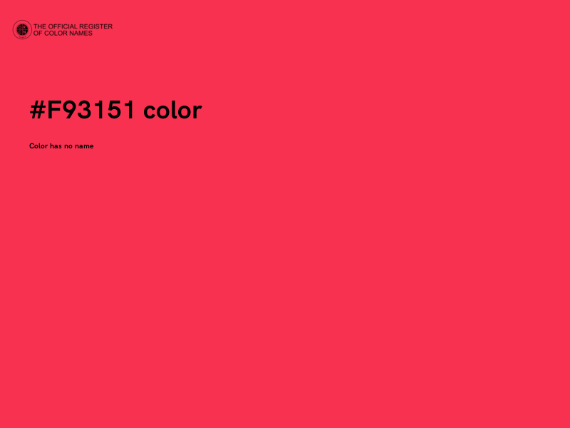 #F93151 color image