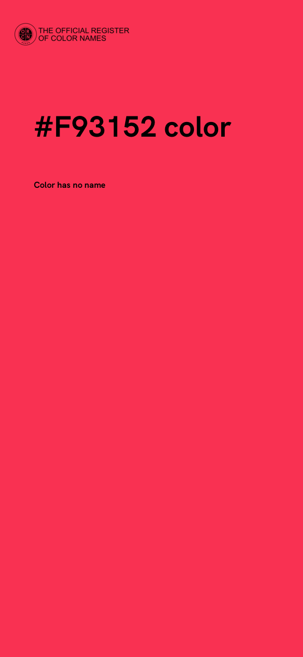 #F93152 color image