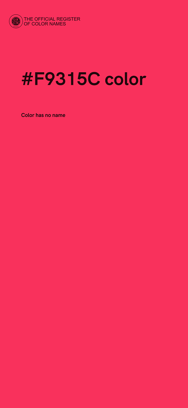 #F9315C color image