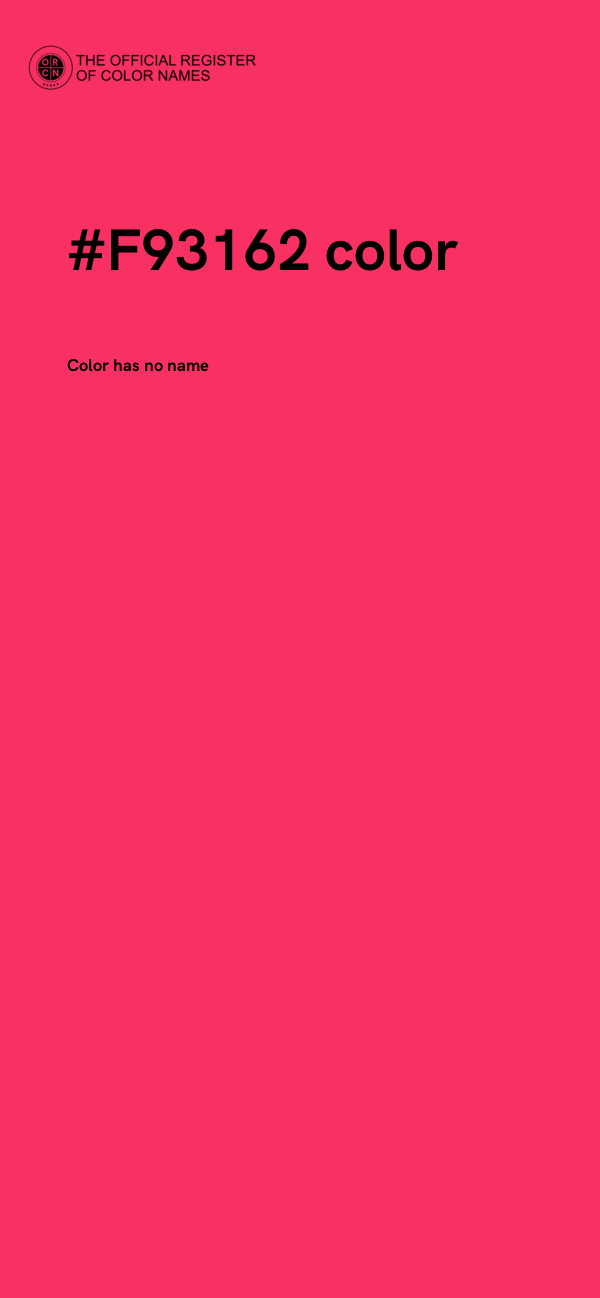 #F93162 color image