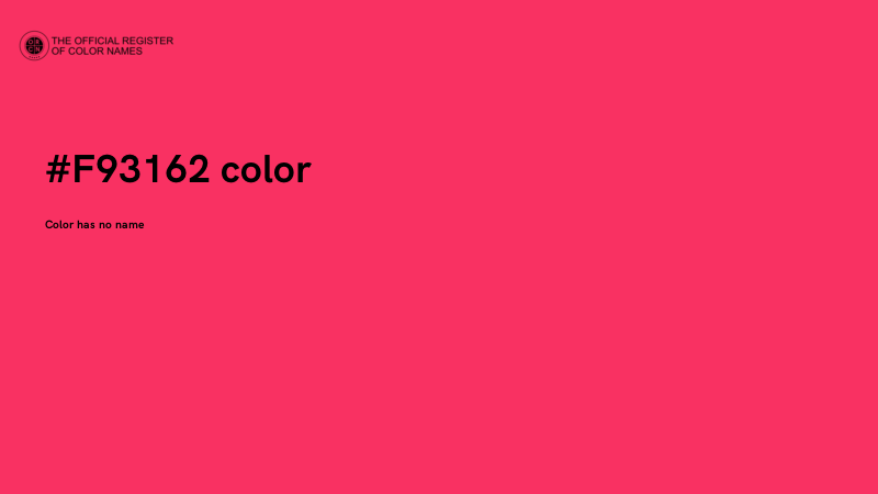 #F93162 color image