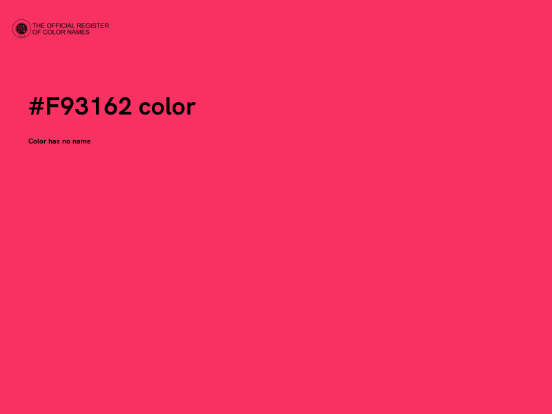 #F93162 color image