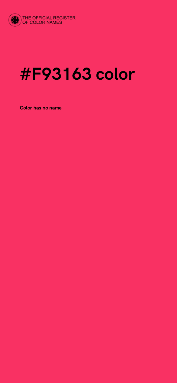#F93163 color image