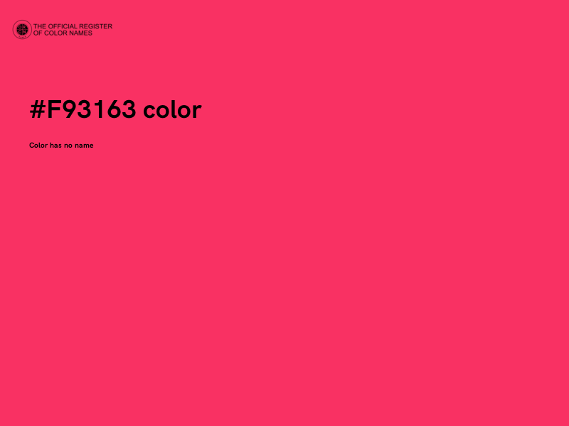 #F93163 color image