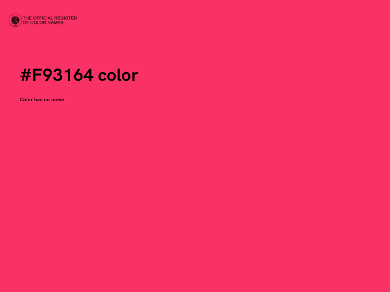 #F93164 color image