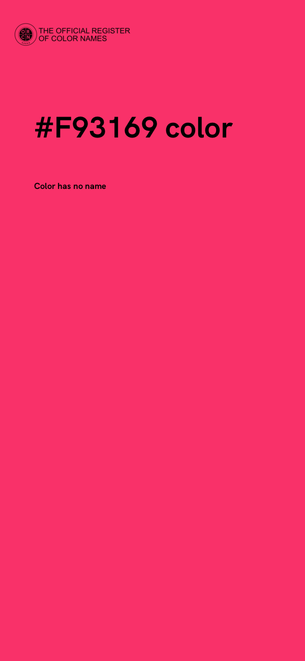 #F93169 color image