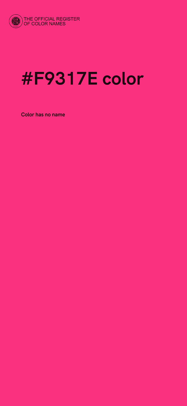 #F9317E color image