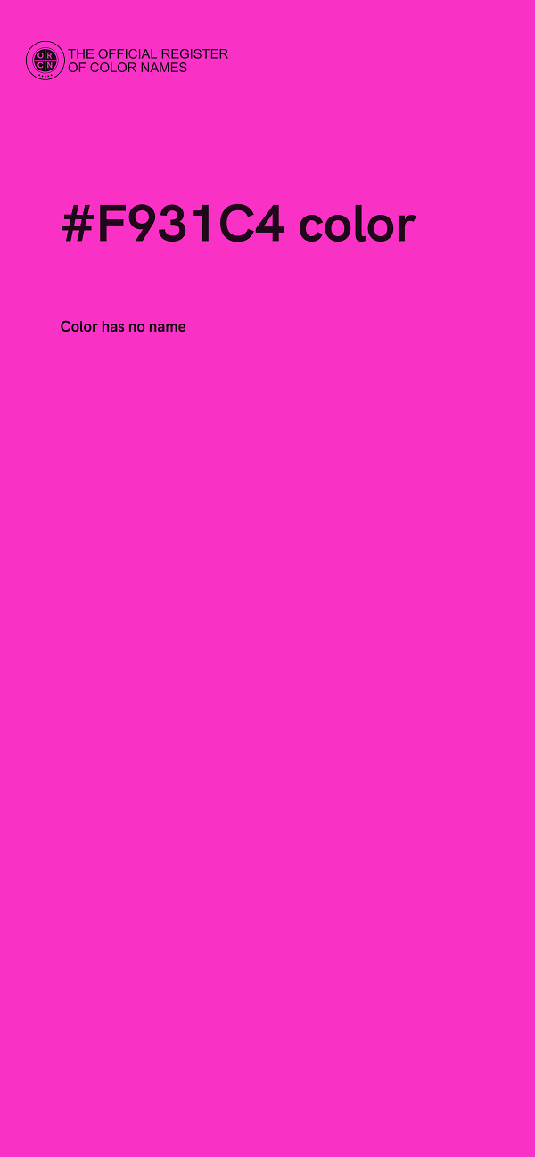 #F931C4 color image
