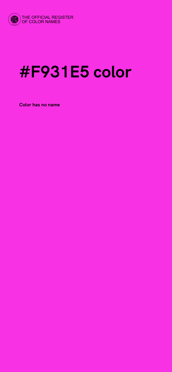 #F931E5 color image