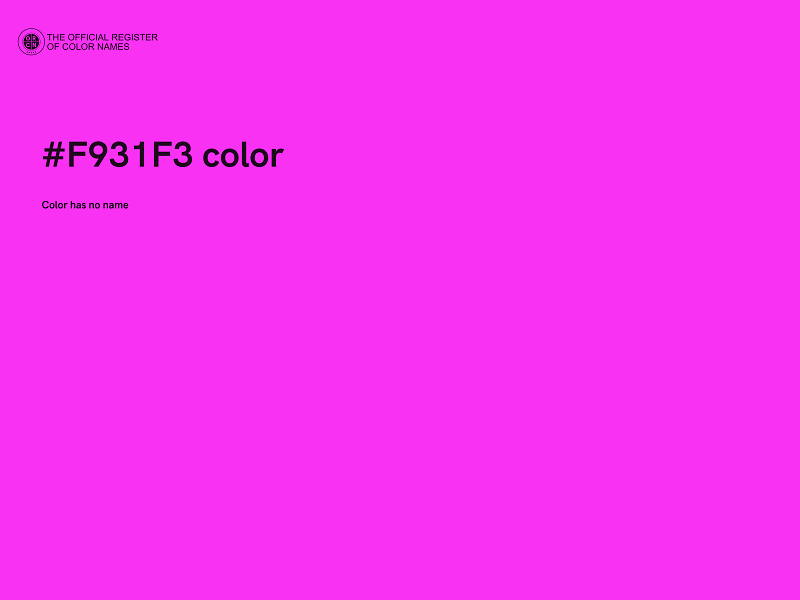 #F931F3 color image