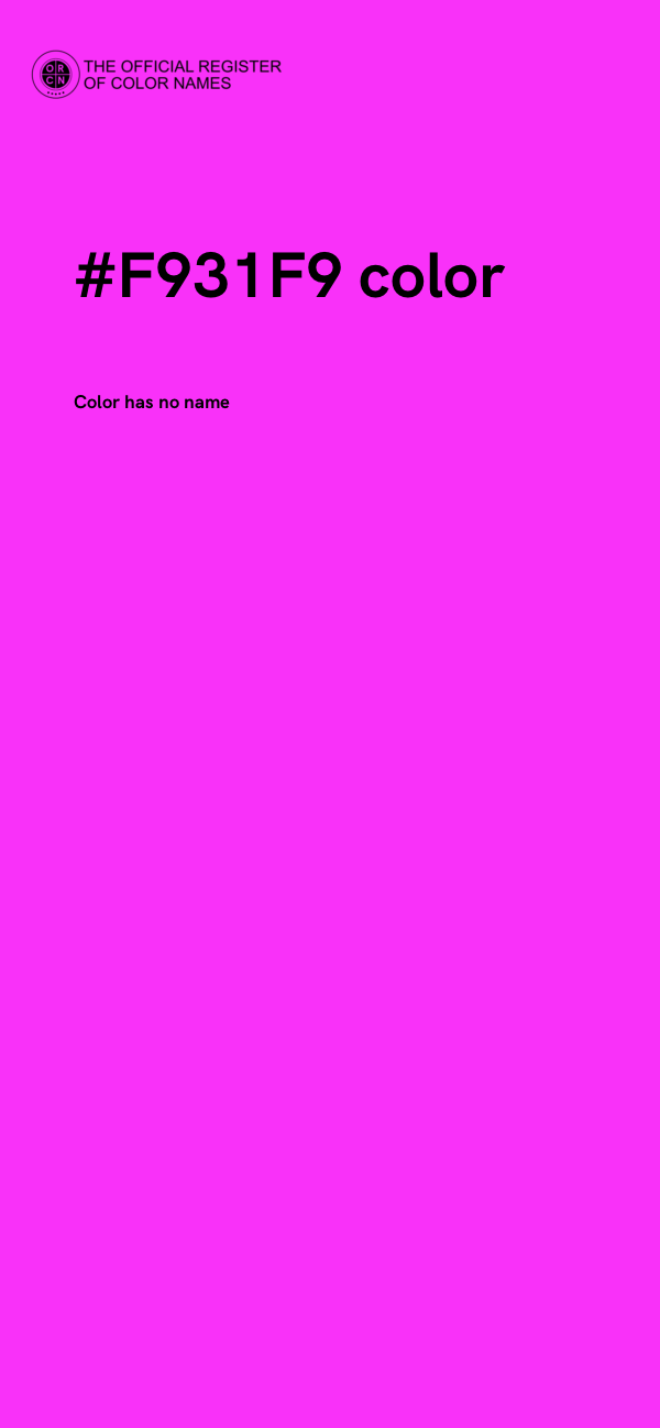 #F931F9 color image