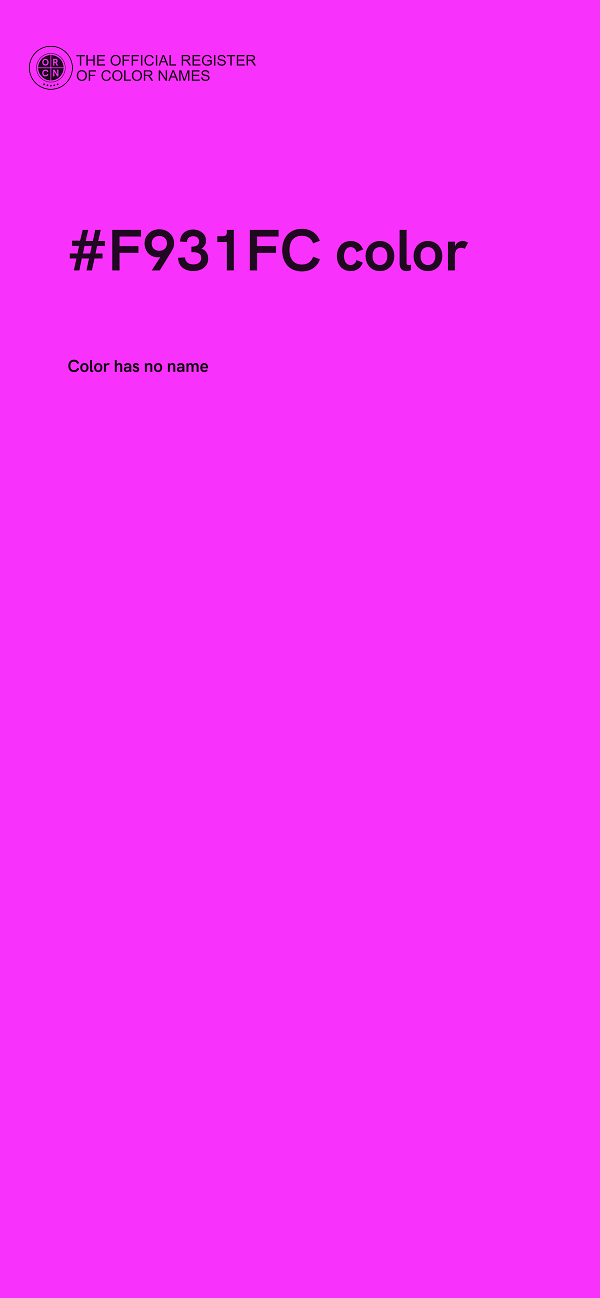 #F931FC color image