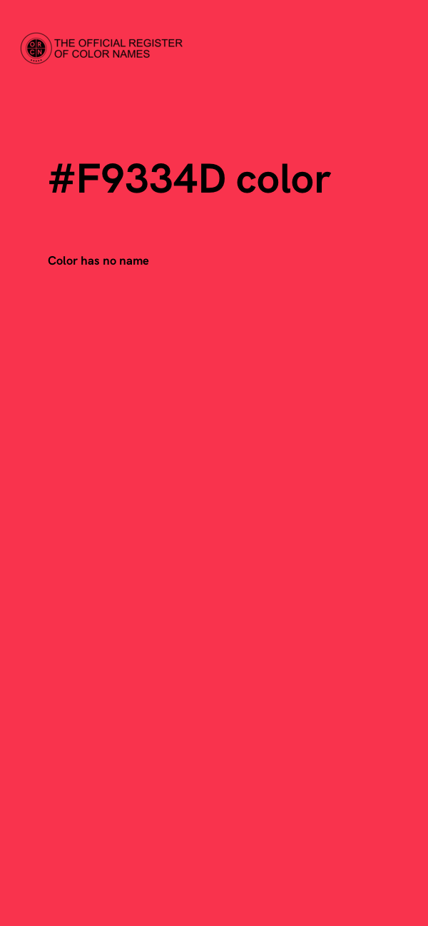 #F9334D color image