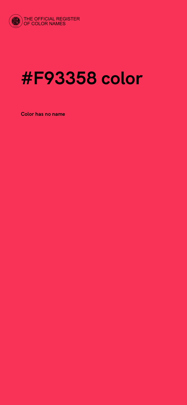 #F93358 color image