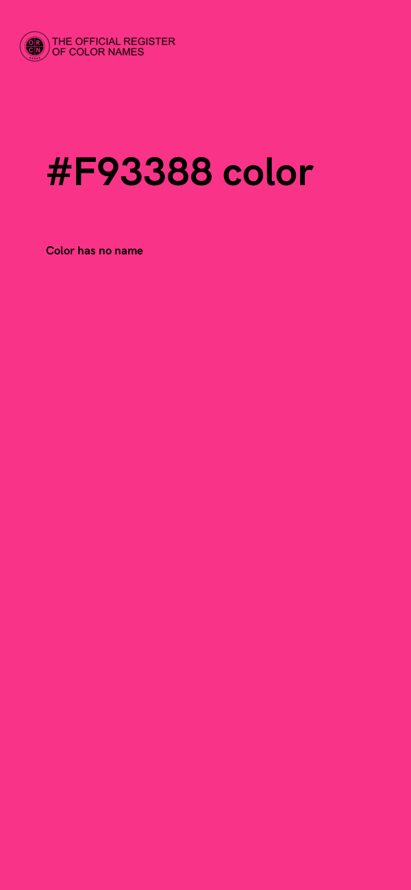 #F93388 color image