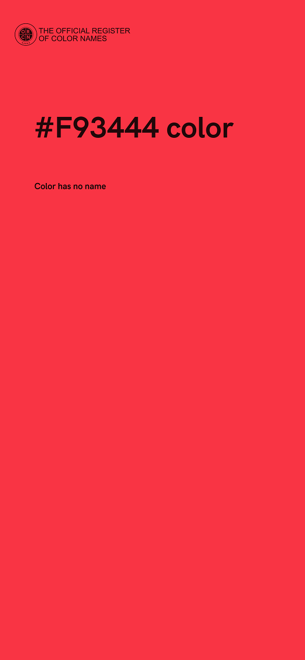 #F93444 color image