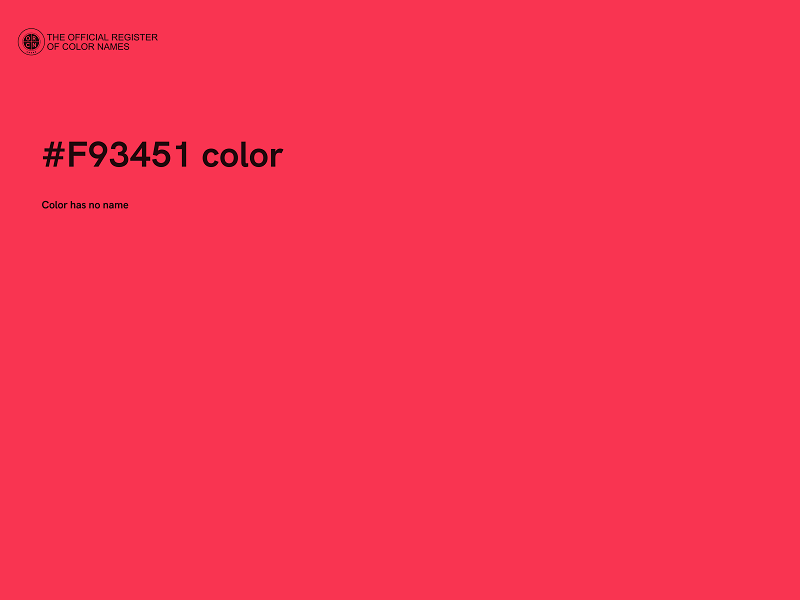 #F93451 color image