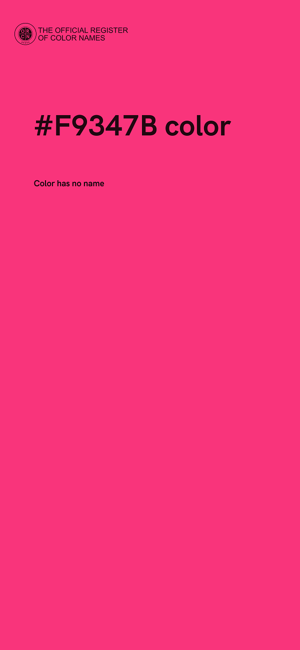 #F9347B color image