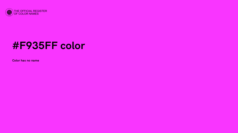#F935FF color image