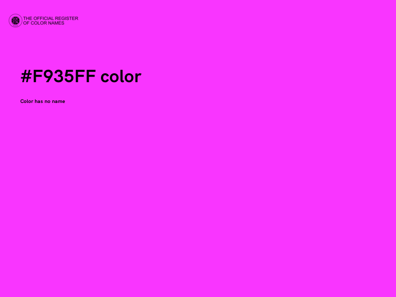 #F935FF color image