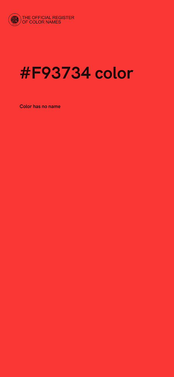 #F93734 color image