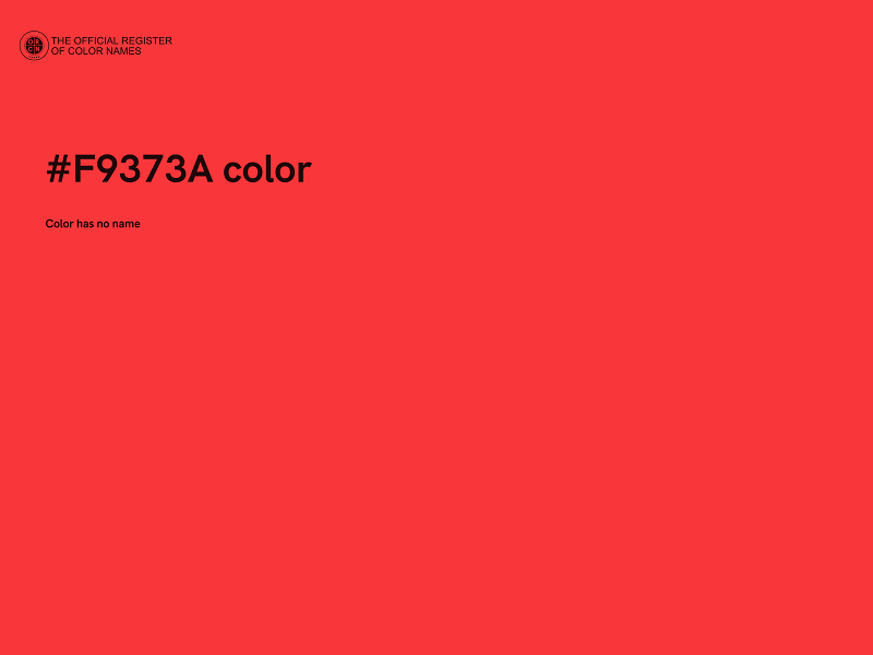 #F9373A color image