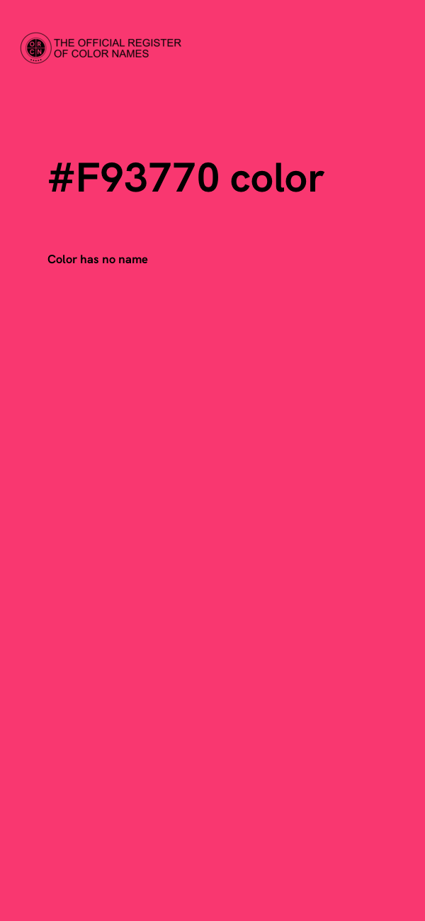 #F93770 color image